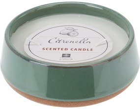 Citronella repellens gyertya, zöld, 420 g, 12 x 4,5 cm