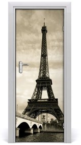 Poszter tapéta ajtóra Eiffel-torony 75x205 cm