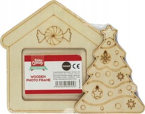 Fából készült képkeret karácsonyfával Centrum .