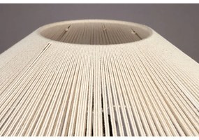 Fekete-fehér asztali lámpa textil búrával (magasság 62 cm) Elon – Dutchbone