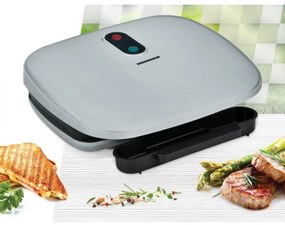 Heinner HEG-F1000SL - Kontaktgrill 1000W/230V matt króm/fekete