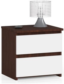 Éjjeliszekrény Cleania CL2 (wenge + fehér). Akció -19%. 1068855