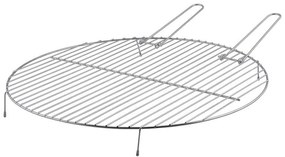 Fém grillrács fogóval, 52 cm átmérőjű