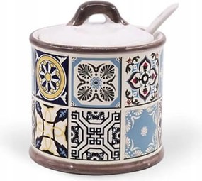 Kerámia Cukortartó nagy kanállal konyhába 300ml Maestro