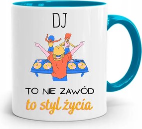 Dja Zene Bögre Kék Egy Életstílus Nyomtatott Fotóval