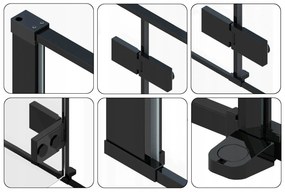 Zuhanyajtó Rea FARGO black MAT 120