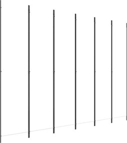 vidaXL 6 paneles fehér szövet térelválasztó 250 x 220 cm