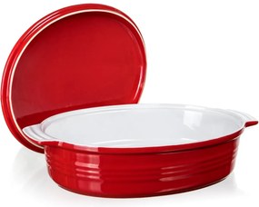 Banquet Culinaria Red foma ovális sütőedény fedéllel 3,6 l, 3,6 l