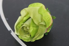 Zöld mű rózsafejek 12db 8cm