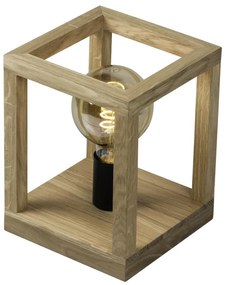 Spot-Light 7154174 - Asztali lámpa KAGO 1xE27/60W/230V matt tölgy