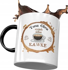 Fekete Bögre Olivia Barátnő Feleség Ajándék Nyomtatott Fotóval