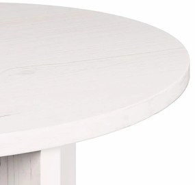 Dohányzóasztal 2 pcs Fehér 49 x 49 x 28 cm Tömör fenyőfa