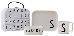 Design Letters gyerek reggeliző készlet Classics in a suitcase S 4 db