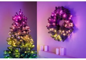 Twinkly GD20P4425P00 - RGB LED karácsonyi koszorú 50 LED, 60 cm, Wi-Fi, dimmer