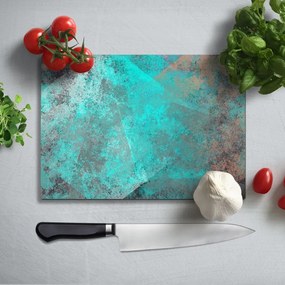 Turquoise üveg vágódeszka - Insigne