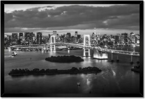 Poszterek keretben 60x40 Tokió Eiffel-torony híd
