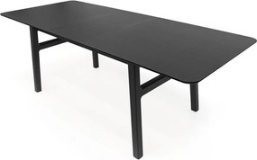 Bővíthető étkezőasztal hosszabbító asztallappal, tölgyfa dekorral 90x180 cm Curved – Woodman