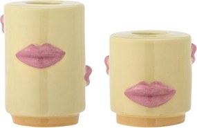 Kőedény gyertyatartó készlet 2 db-os Sassy – Bloomingville