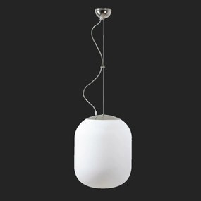 Osmont 58166 Tania L2 függesztett üveg lámpa rozsdamentes acél polírozott fehér IP40 1