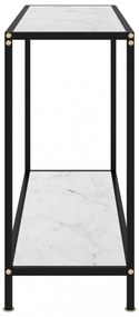 fehér edzett üveg tálalóasztal 100 x 35 x 75 cm