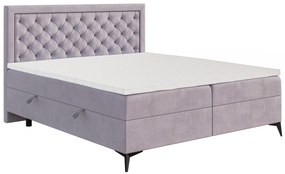 Egyszemélyes ágy Boxspring 120 cm Lavande (levendula) (matraccal és tárolóhellyel). Akció -16%. 1043405