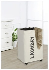 Quadro bézs szennyeskosár, 79,2 l - Wenko