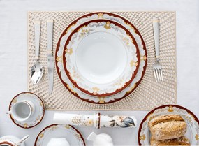 TEMPO-KONDELA GARIDA TYP 2, étkészlet, 57 db-os szett, porcelán