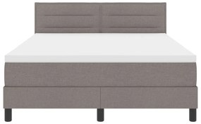 Box Spring Ágy matraccal Taupe 160x200 cm Szövet