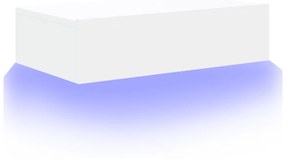 fehér TV-szekrény LED-lámpákkal 60x35x15,5 cm