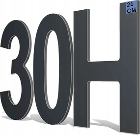 Házszám Vagy Ajtó Számok És Betűk Magasság 20cm Antracit