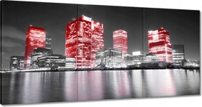 Vászonkép 180x90 Vörös felhőkarcolók