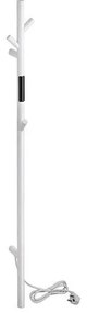 Törölközőszárító 10,3x118 cm rozsdamentes acél/fehér
