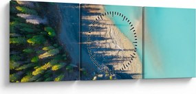 Kép - Kilátás a tóra (órával) (90x30 cm)