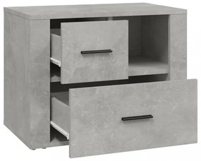 betonszürke szerelt fa éjjeliszekrény 60 x 36 x 45 cm