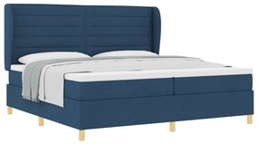 Boxspring Ágy Matracra Kék 200x200 cm Szövet