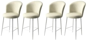 Alte Cream and White bárszék szett, 4 db, 4 db