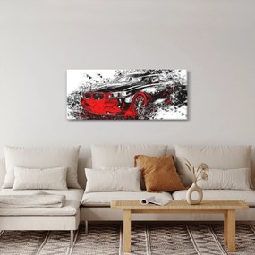 Kép - Festett autó akció közben (120x50 cm)