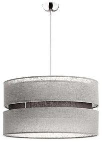 Duolla - Csillár zsinóron DUO 1xE27/15W/230V átm. 40 cm szürke 7034