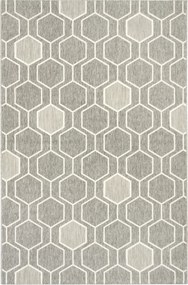 Kültéri Teraszszőnyeg Szürke Nappaliba Méhsejt Vigo 160x230 cm