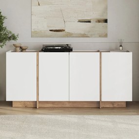 Dorma Komód/ konzolasztal 180 cm – Atlantic Pine / Fehér