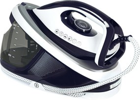 HOMCOM 2600W Gőzölős Vasalóállomás 100 g/perc 8 Bar ECO Funkció Kerámia Talpazat Erőteljes Függőleges Vasalás Automatikus Kikapcsolás Anti-Kalkulátor