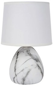 Lucide 47508/81/31 - Asztali lámpa MARMO 1xE14/40W/230V fehér