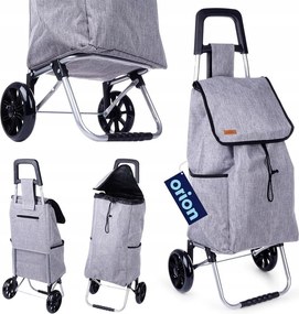 Bevásárlókocsi bevásárlótáska szürke gurulós bevásárlótáska bevásárló tartóval