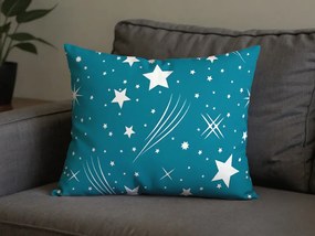 Polipamut párnahuzat NIGHT SKY POLY 50x70 cm, türkiz