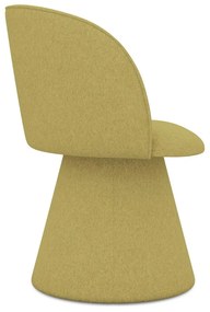 Sárga kárpitozott étkezőfotel Maia – Makamii