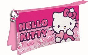 Hello Kitty Unicorn 3 rekeszes tolltartó 22 cm