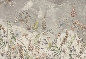 Flizelin tapéta Divatos 3D fali ragasztó Mezei növények 152x104 ragasztó