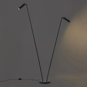 Modern állólámpa fekete 2-lámpás GU10 35mm - Thomas