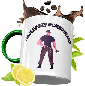 Zöld Bögre Biztonsági Őrnek Születésnapra Ajándék fényképes nyomtatással