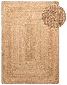 Natúr színű kétoldalas-kézi szövésű juta szőnyeg 60x90 cm Juno – Hanse Home
